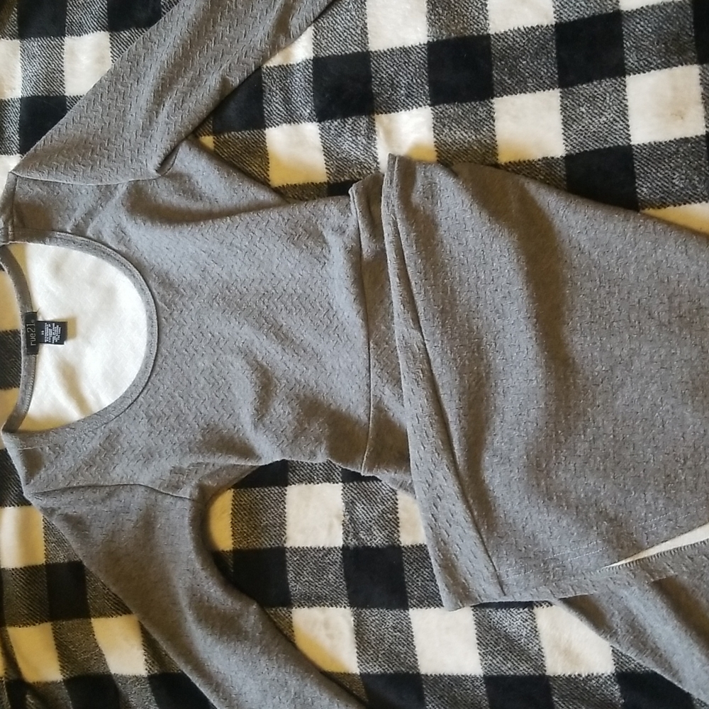 Grey rue 21 midi dress